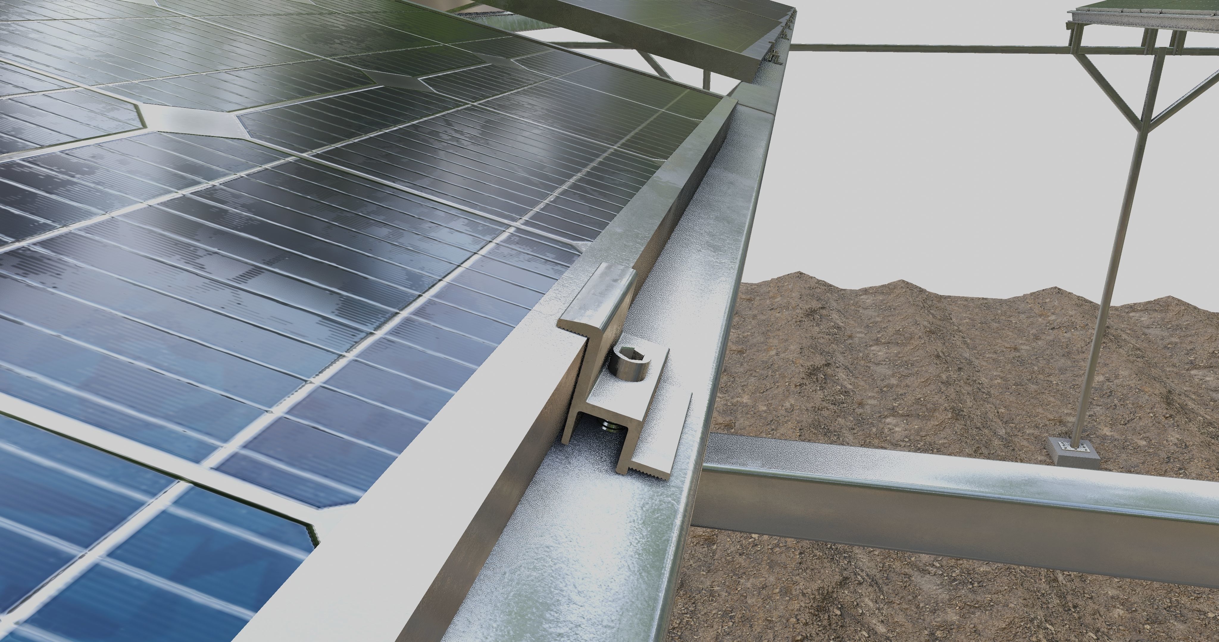 Solar Steel Construction For Farms Type-2 3D model_20