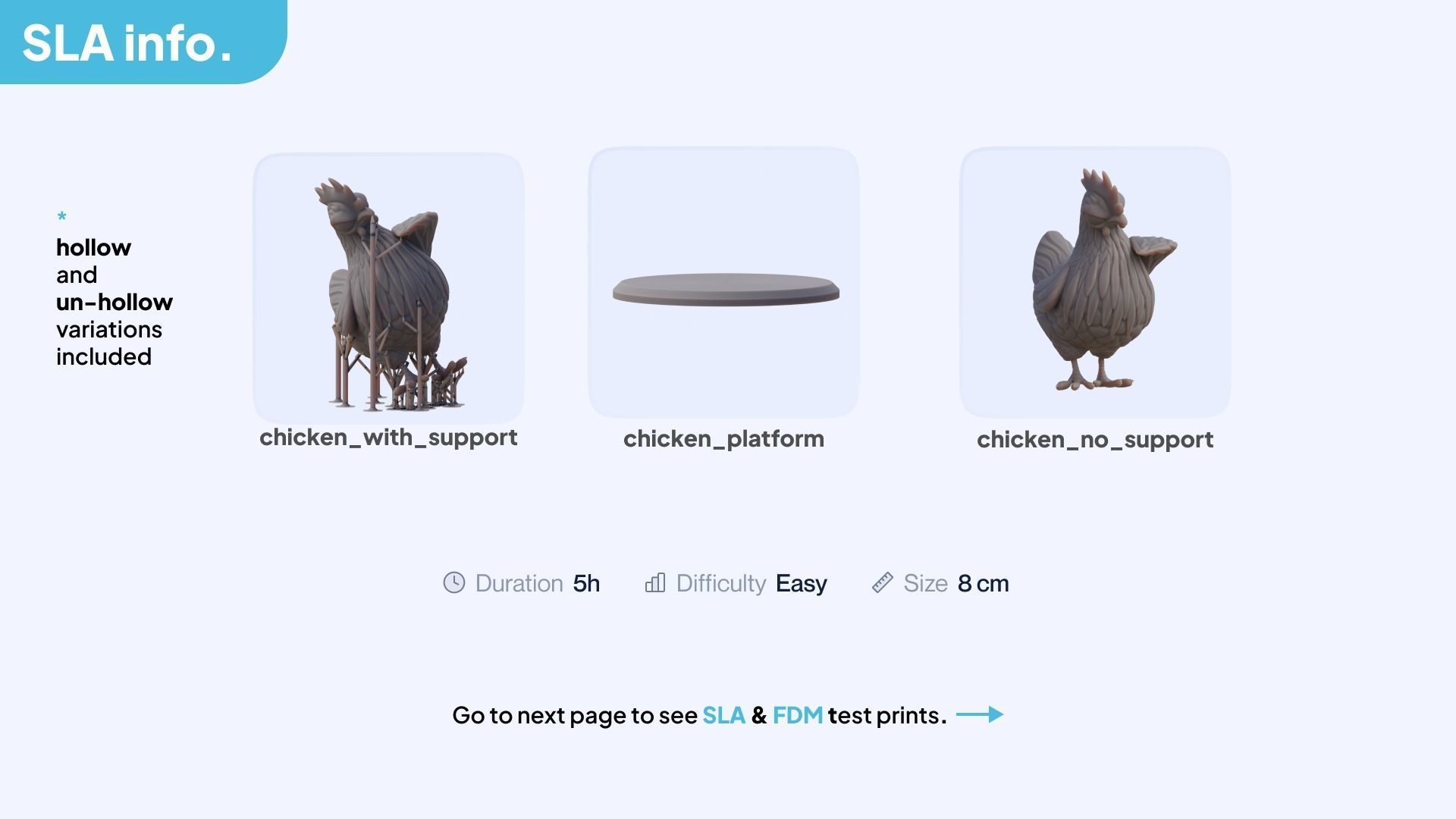 3D Cartoon Chicken Free 3D print model_2
