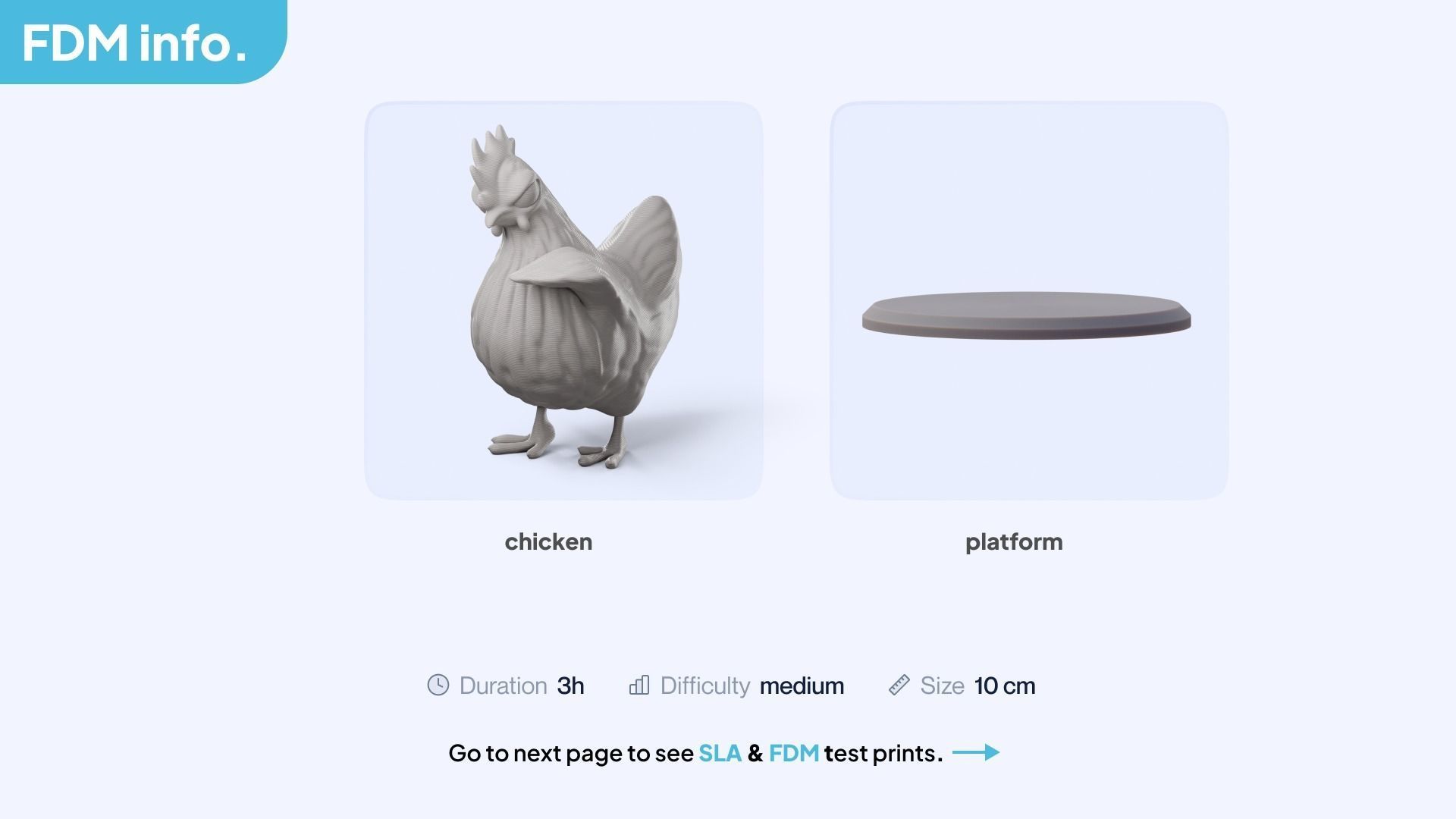3D Cartoon Chicken Free 3D print model_5