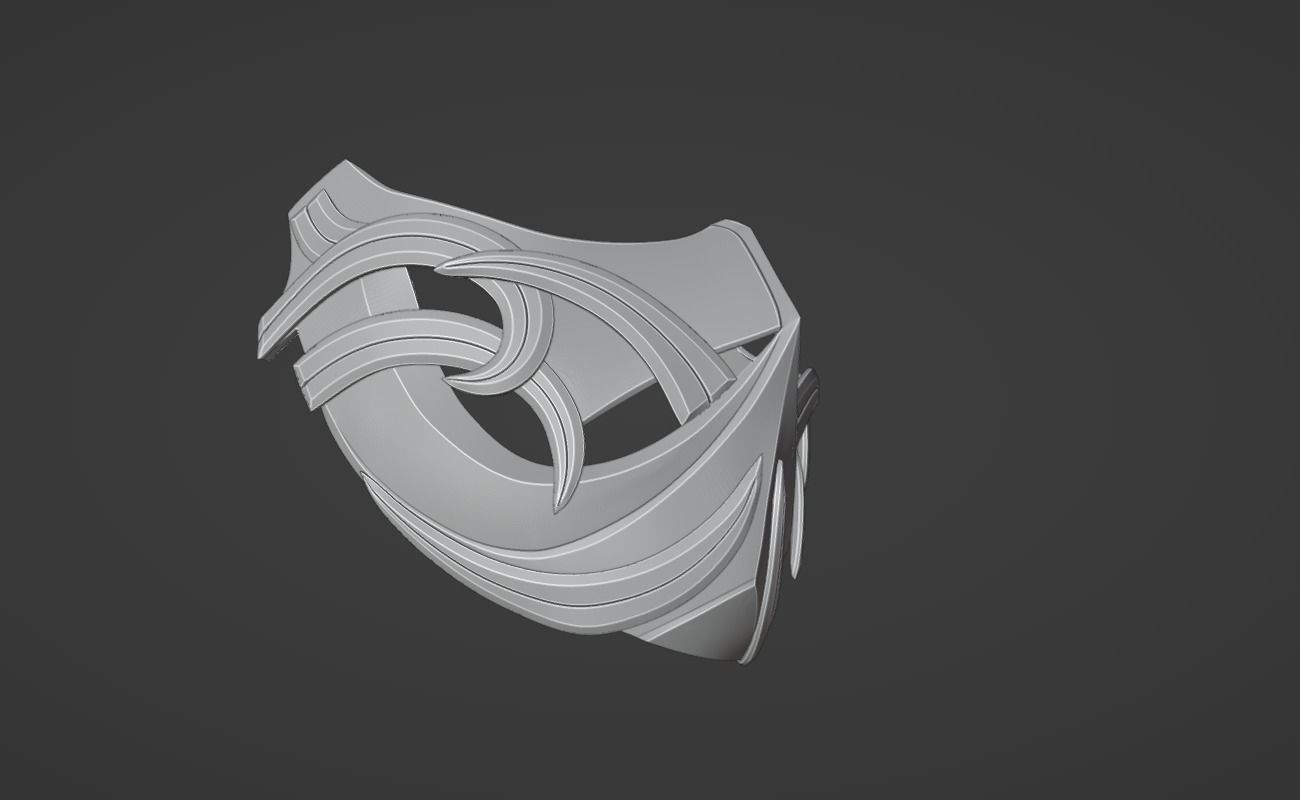 Sub Zero mask from MK1 - Abominable Snow Man 3D print model_7