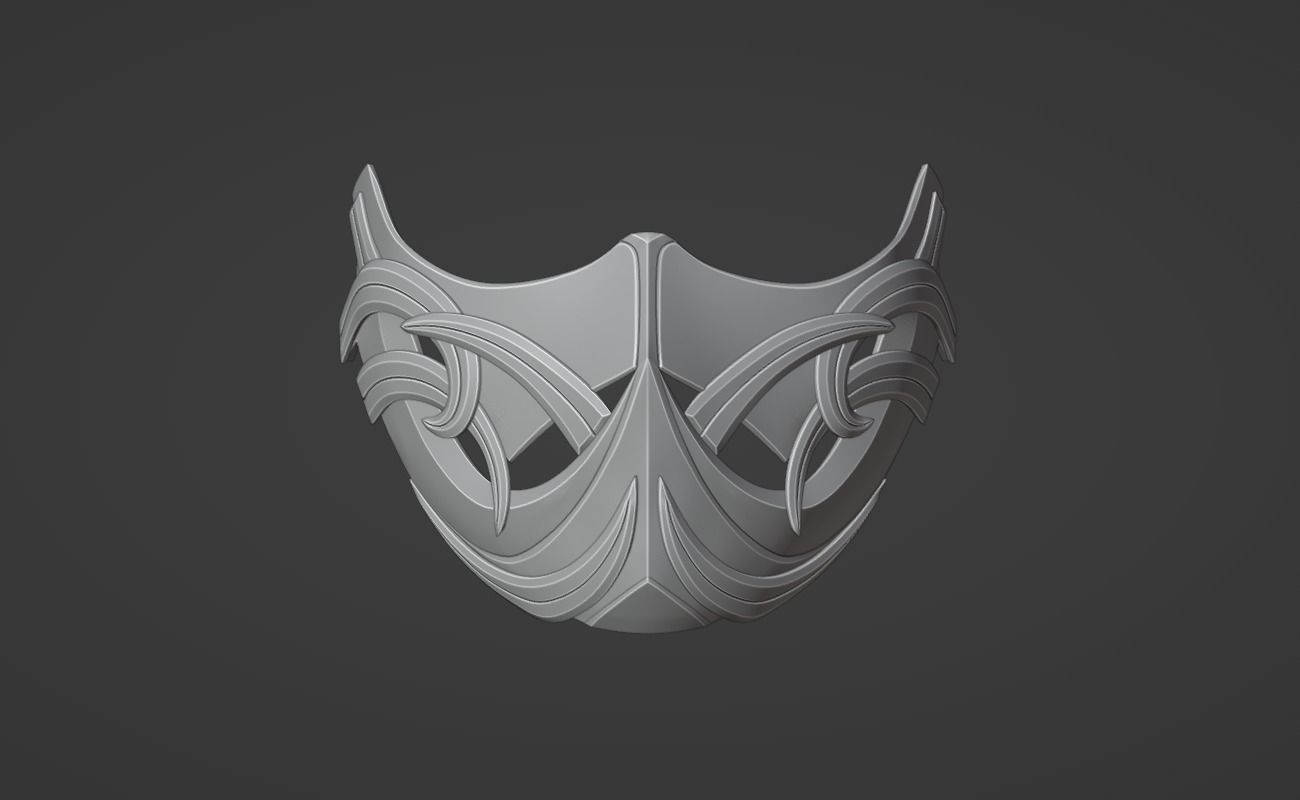 Sub Zero mask from MK1 - Abominable Snow Man 3D print model_1