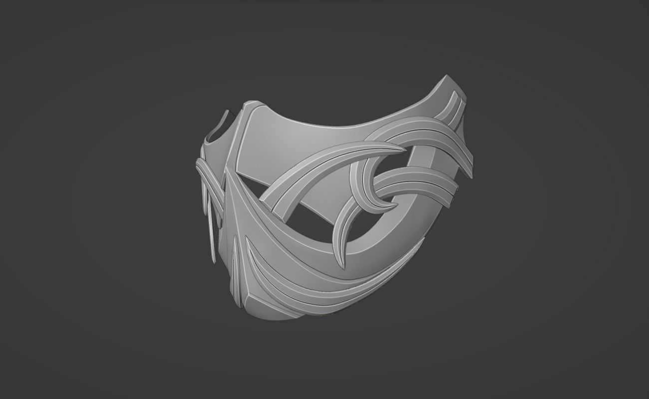 Sub Zero mask from MK1 - Abominable Snow Man 3D print model_4