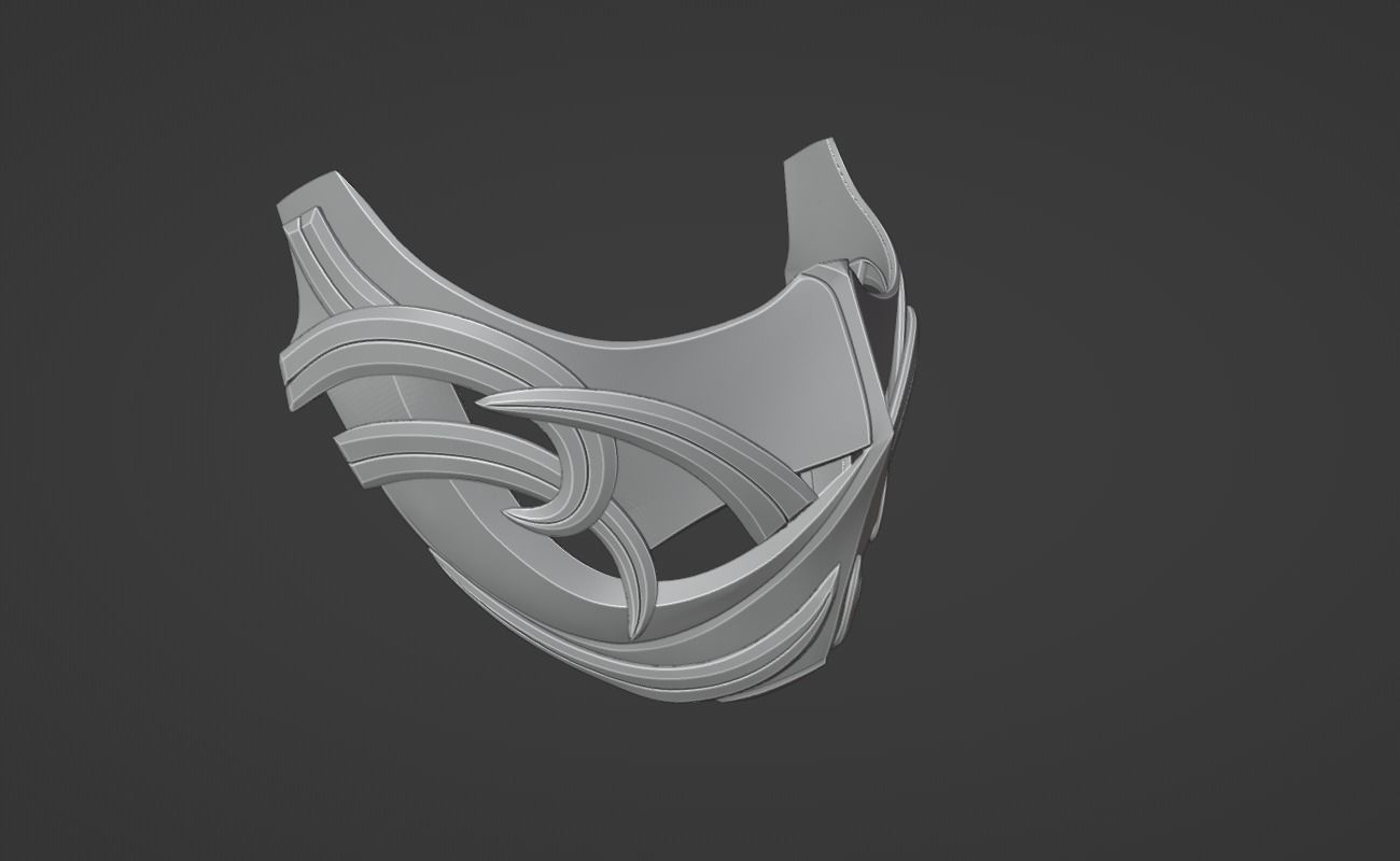 Sub Zero mask from MK1 - Abominable Snow Man 3D print model_5