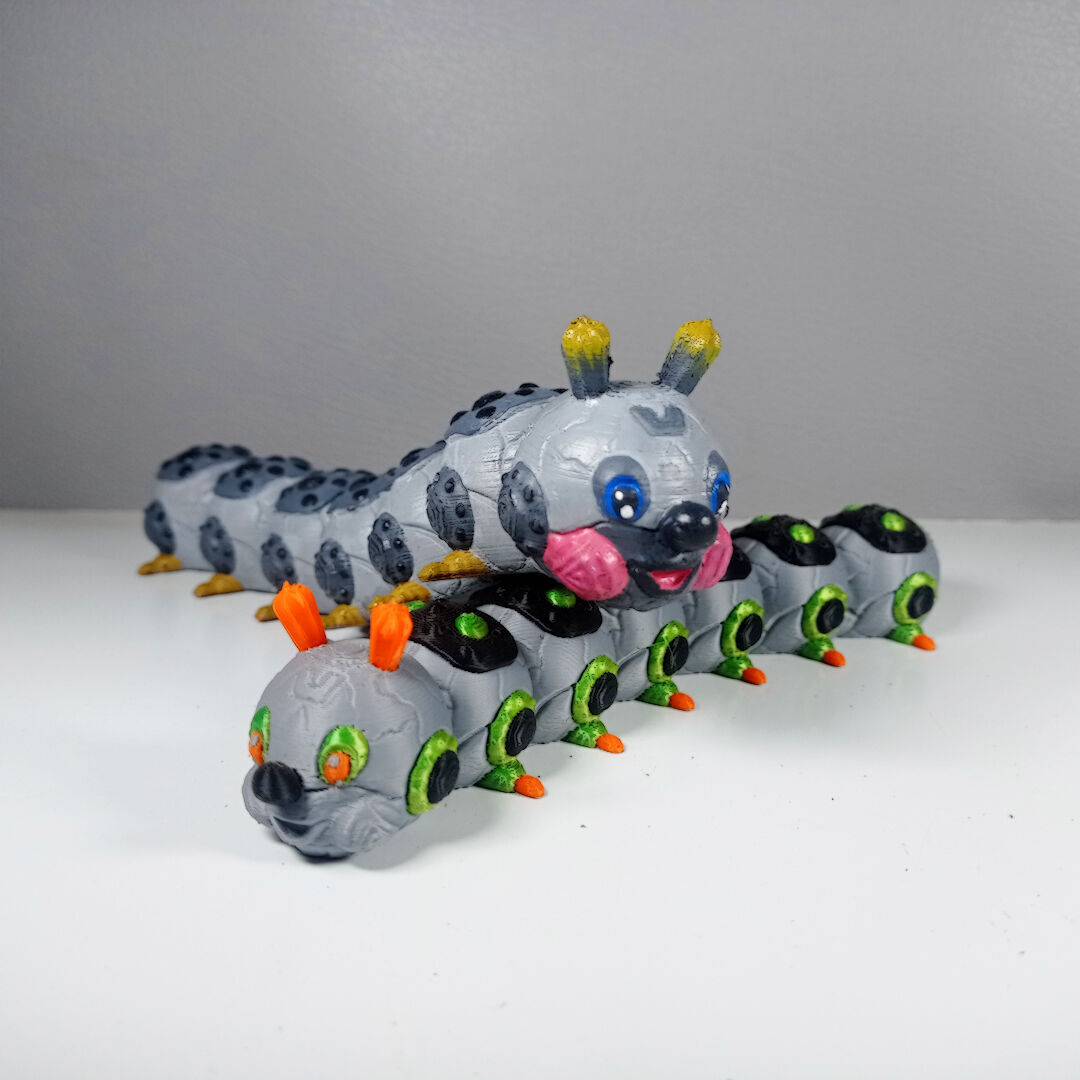 Flexi Robopillar Print In Place No Support 3D print model_7