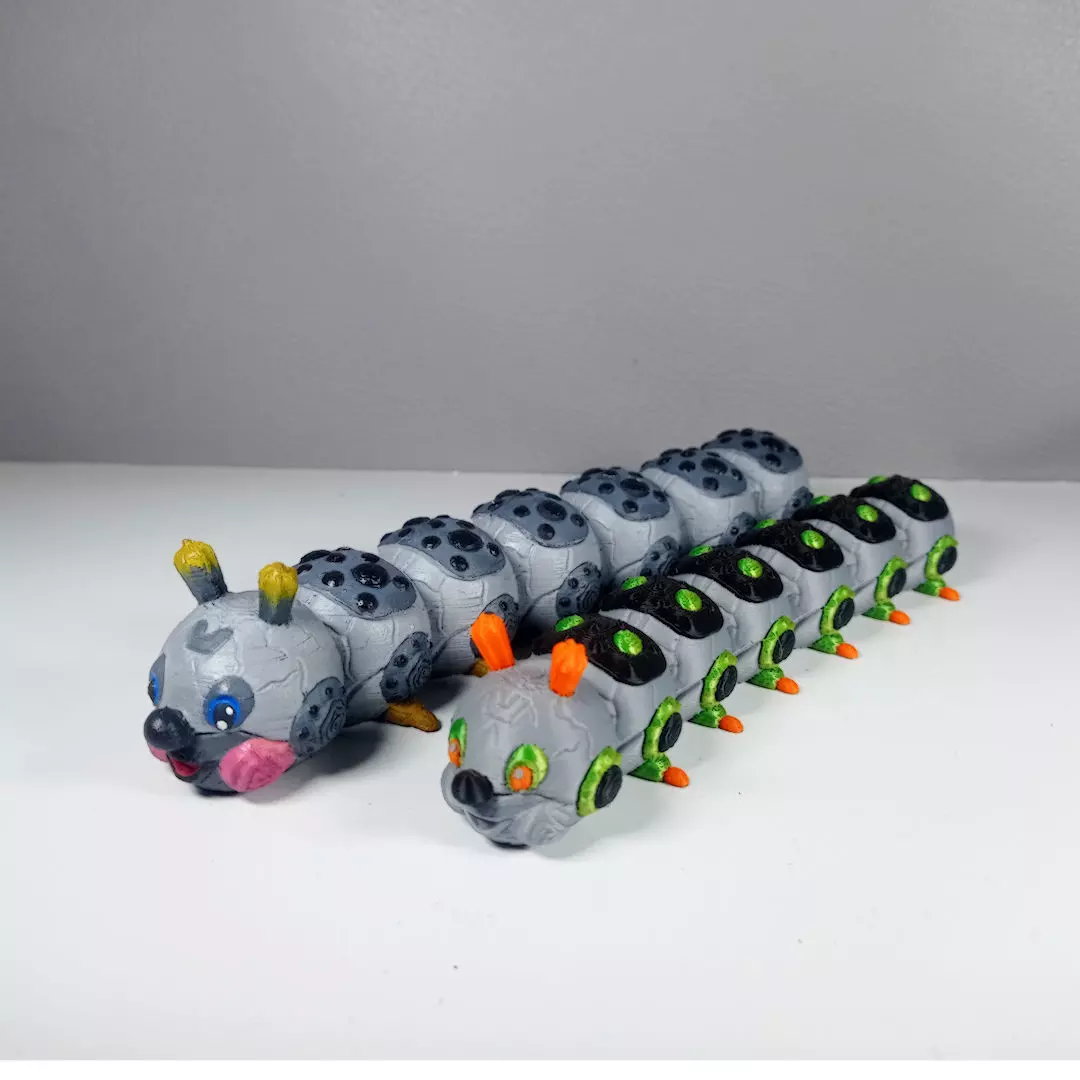 Flexi Robopillar Print In Place No Support 3D print model_0