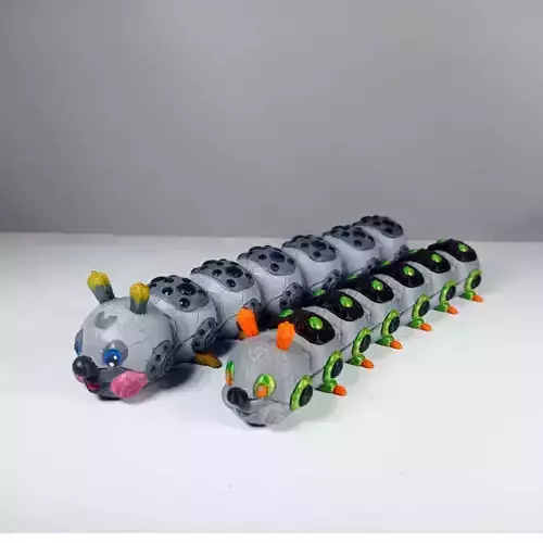 Flexi Robopillar Print In Place No Support 3D print model