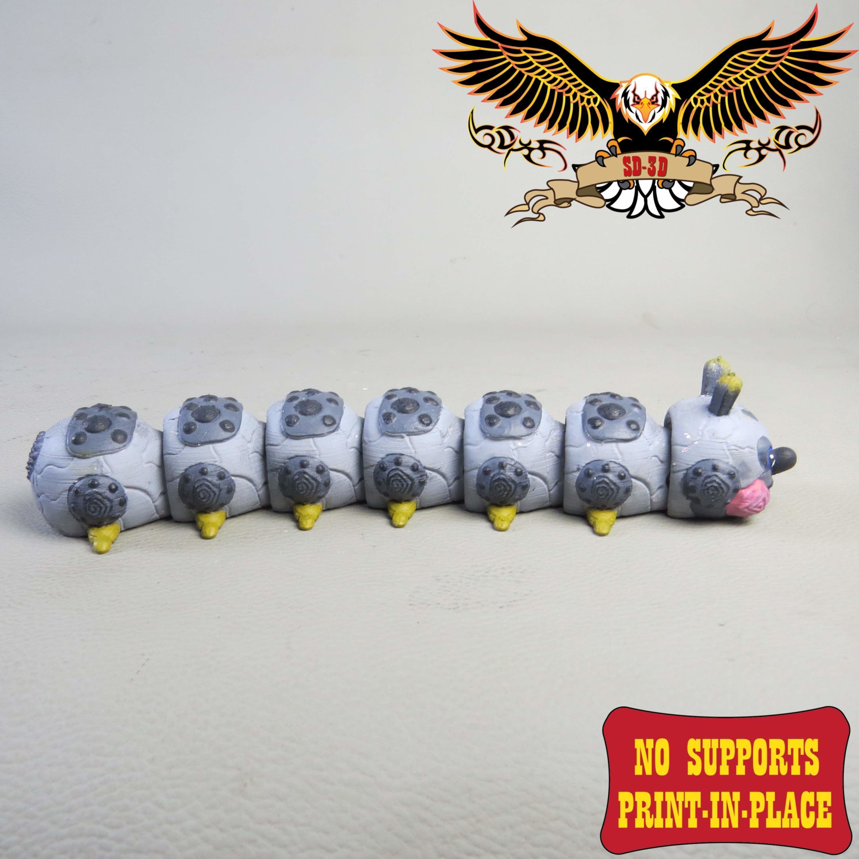 Flexi Robopillar Print In Place No Support 3D print model_1