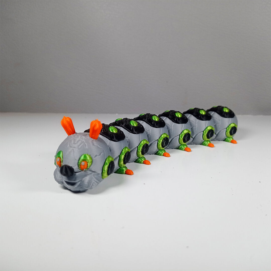 Flexi Robopillar Print In Place No Support 3D print model_8