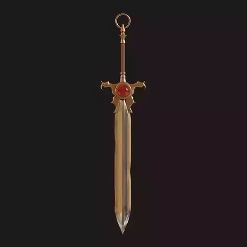Enchanted Blade of Eldoria - 3D Printable Fantasy Sword Model 3D print model