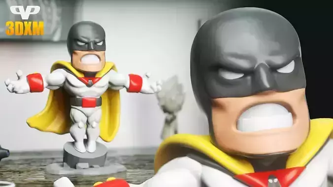 Space Ghost Chibi STL for 3D Printing 3DXM ChibiSTL