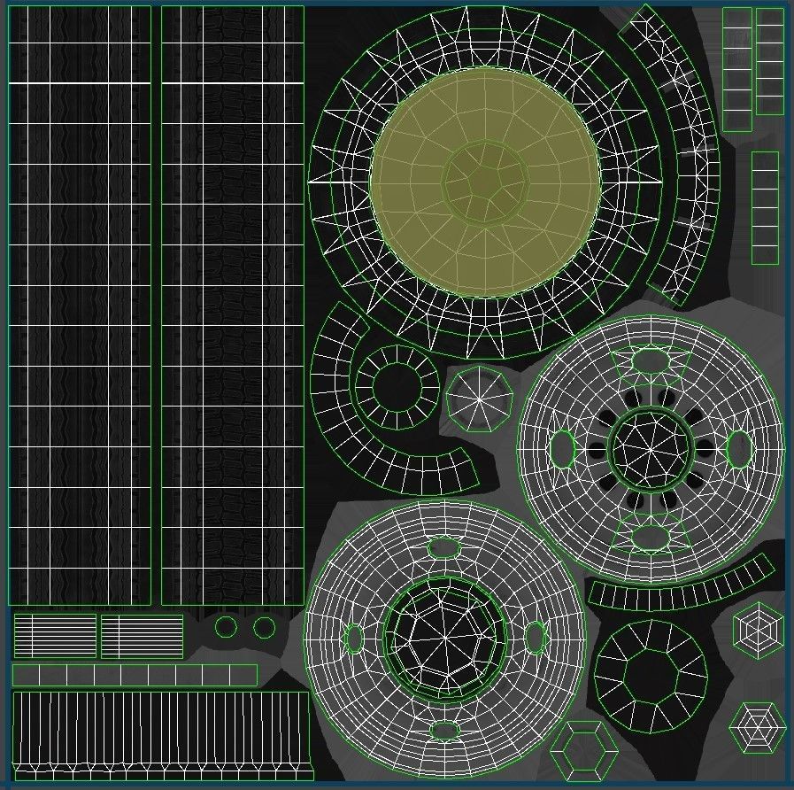 Towtruck Low-poly 3D model_35