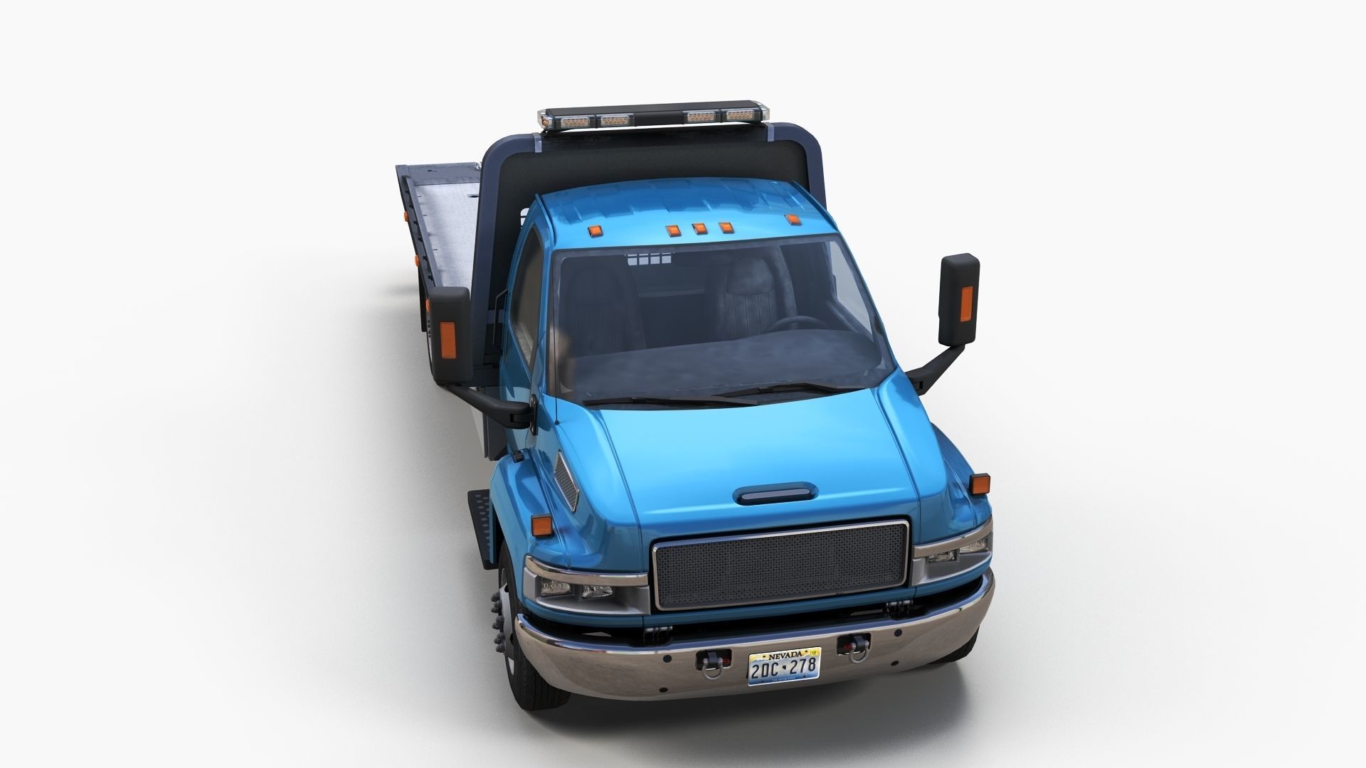 Towtruck Low-poly 3D model_6