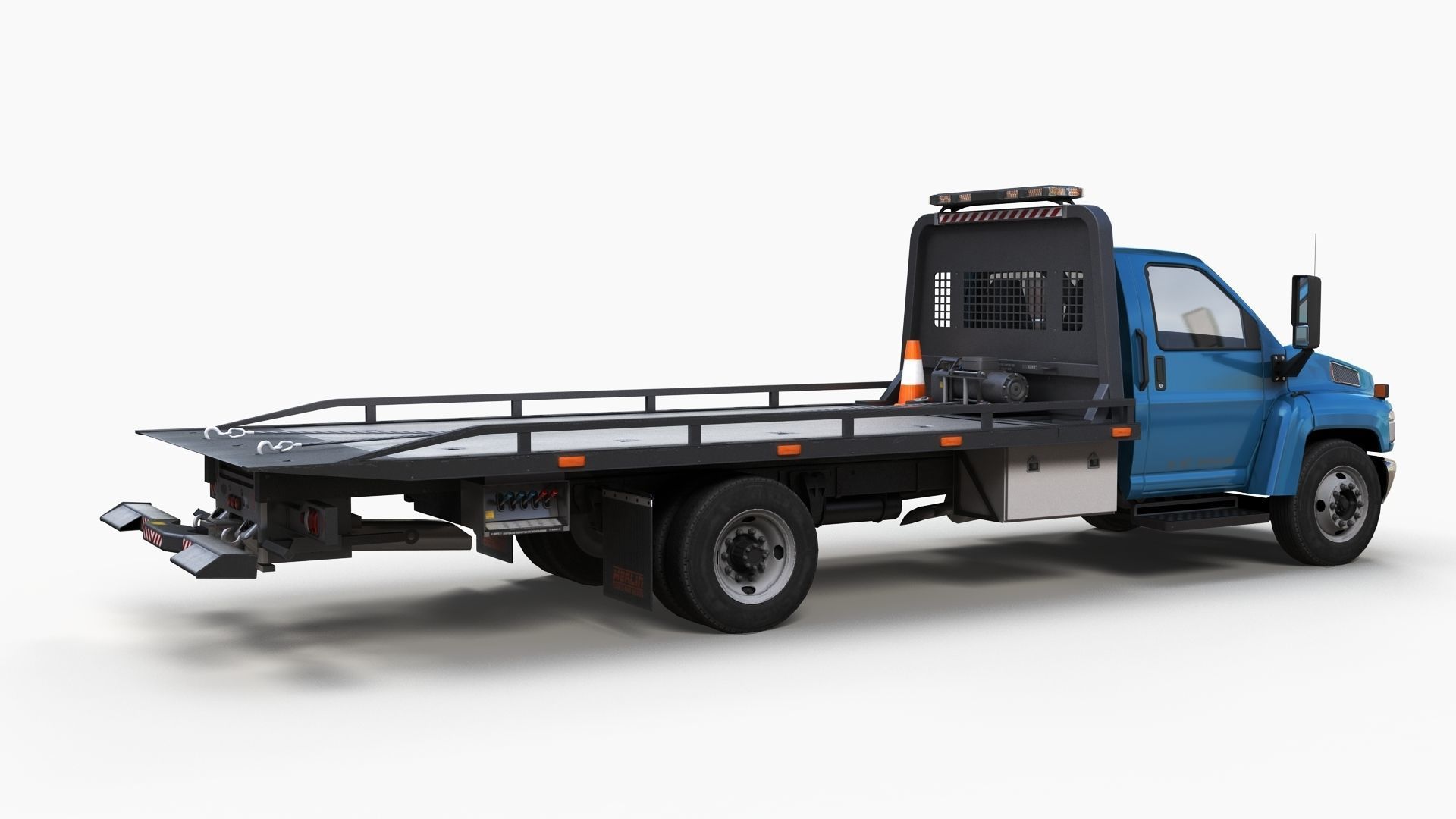 Towtruck Low-poly 3D model_2