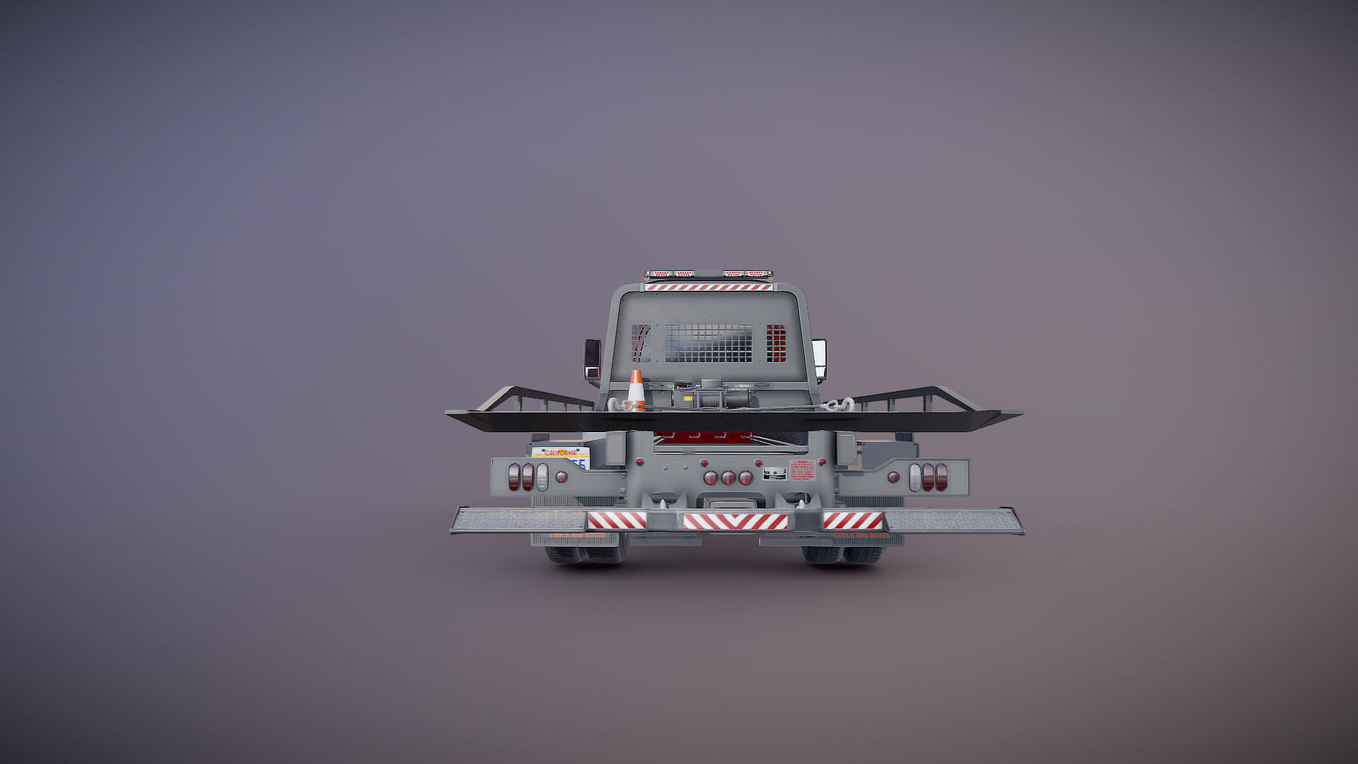 Towtruck Low-poly 3D model_15