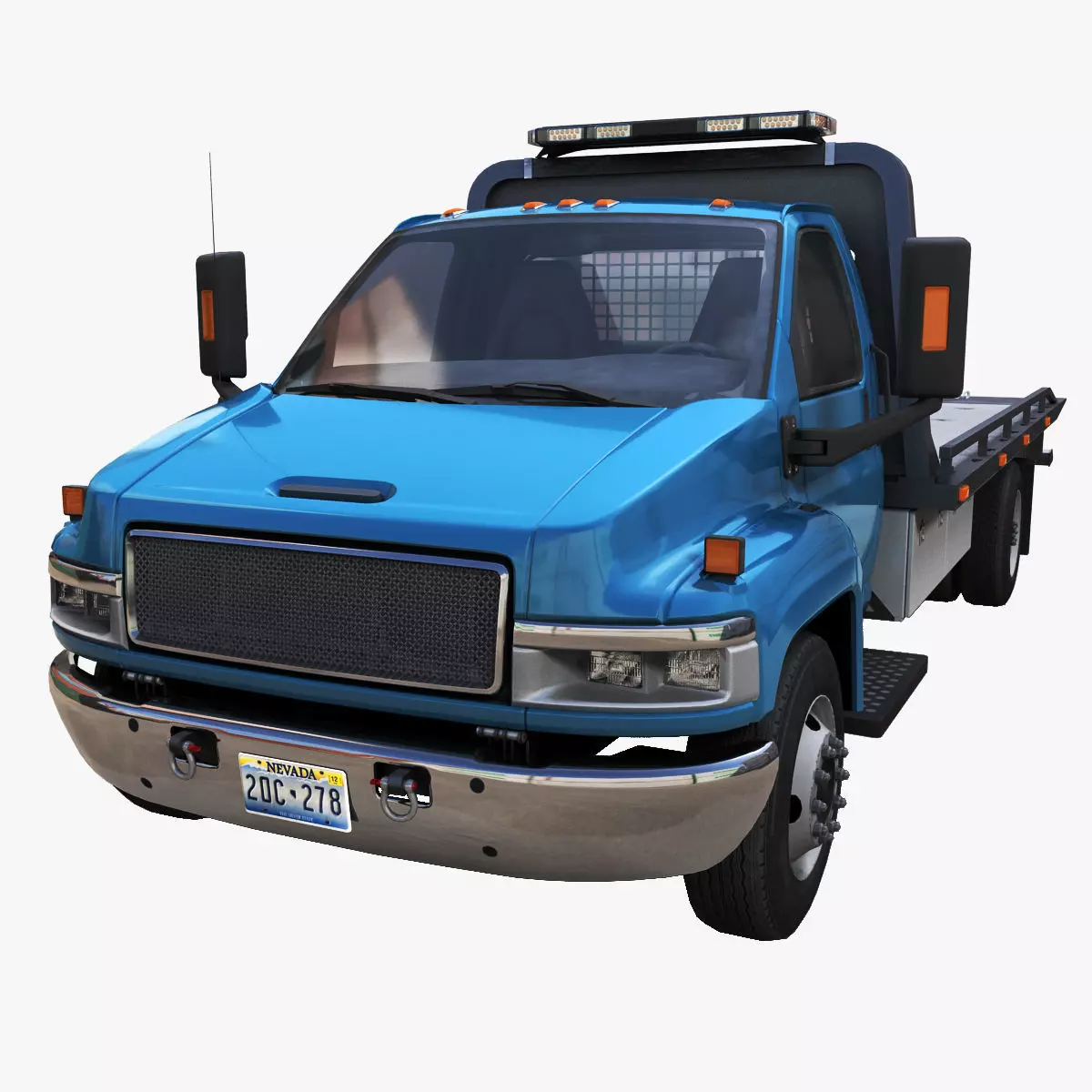 Towtruck Low-poly 3D model_0