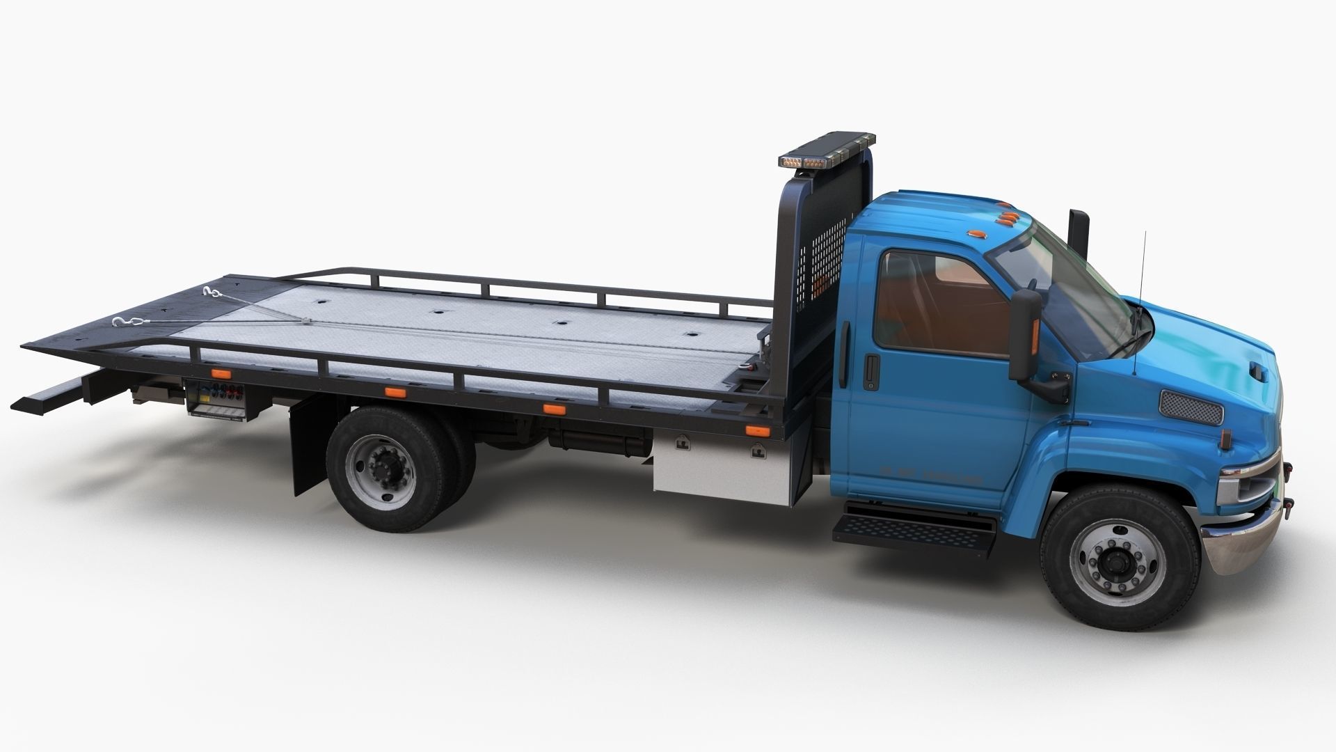 Towtruck Low-poly 3D model_3