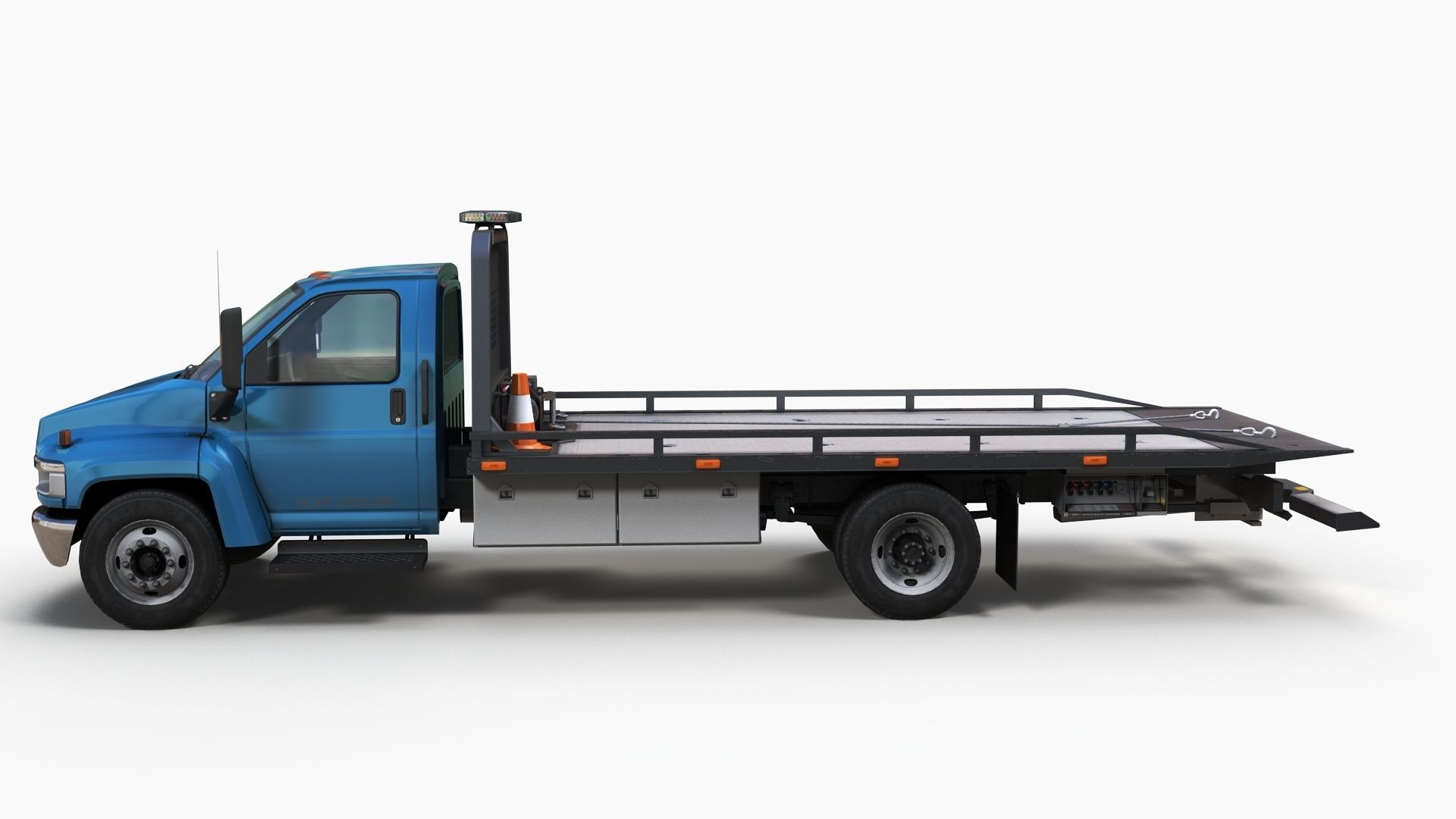 Towtruck Low-poly 3D model_4