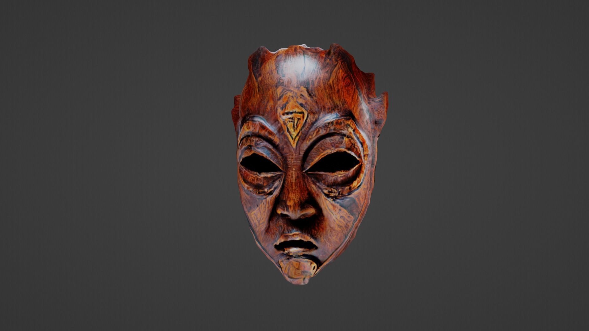 Cosplay Mask Low-poly 3D model_4