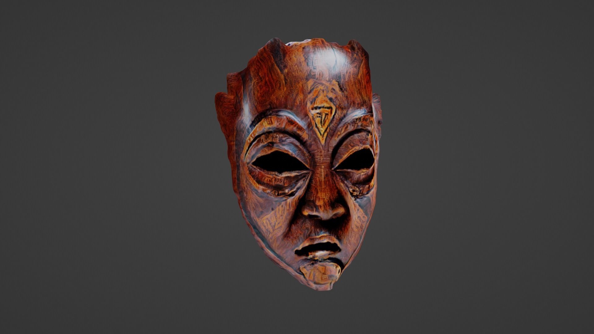 Cosplay Mask Low-poly 3D model_7