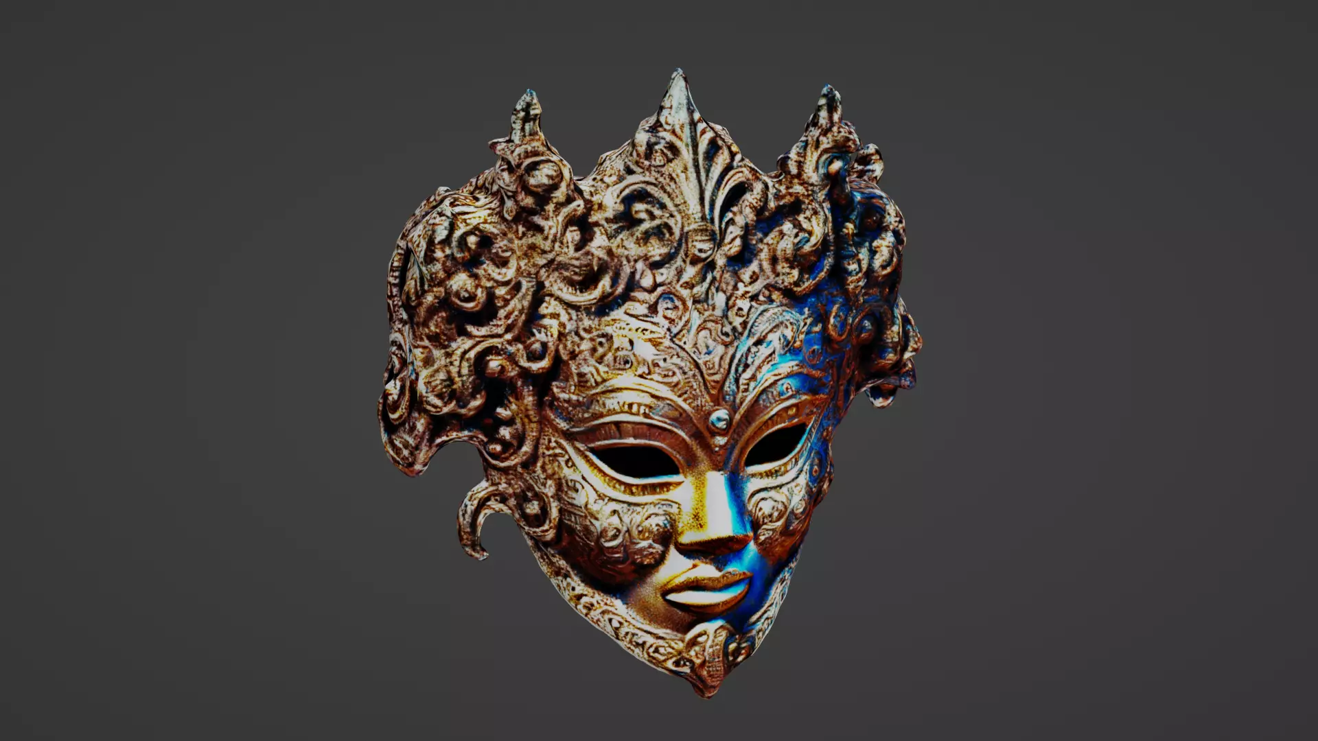 Cosplay Mask Low-poly 3D model