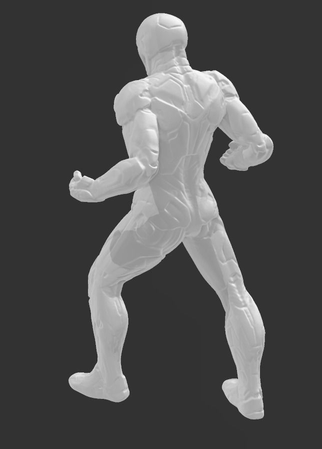 Modello STL dettagliato di Iron Man per stampa 3D 3D print model_2