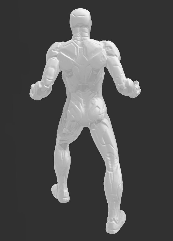 Modello STL dettagliato di Iron Man per stampa 3D 3D print model_3
