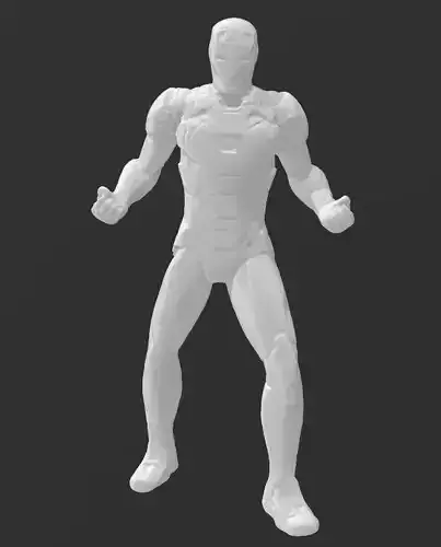 Modello STL dettagliato di Iron Man per stampa 3D 