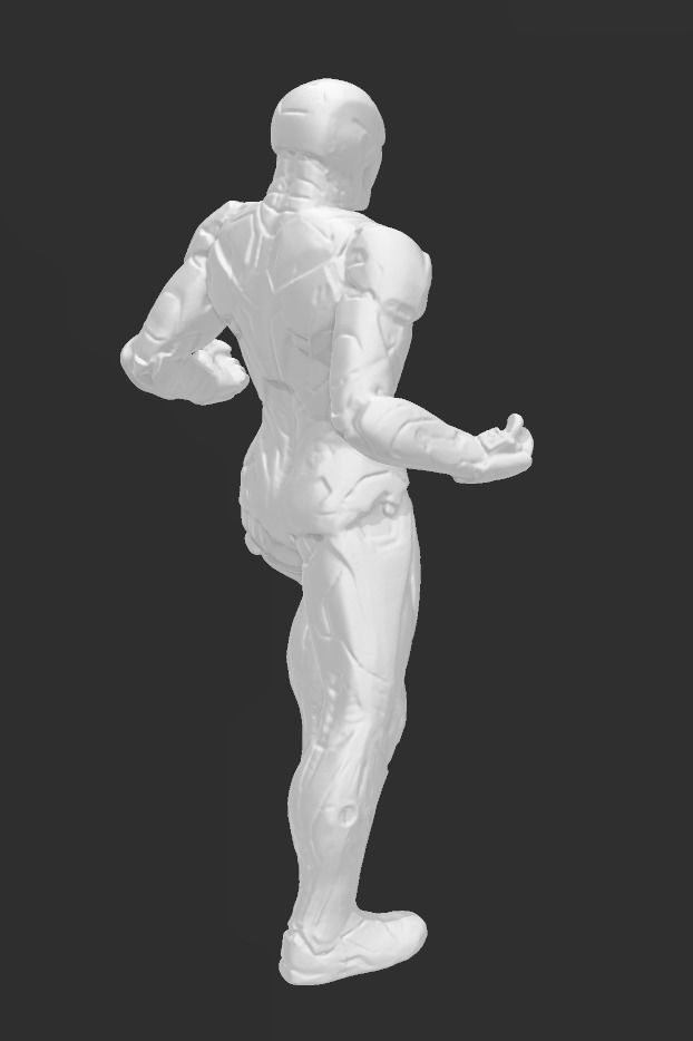 Modello STL dettagliato di Iron Man per stampa 3D 3D print model_4