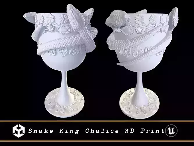 Snake King Chalice - 3D Printing 3D print model