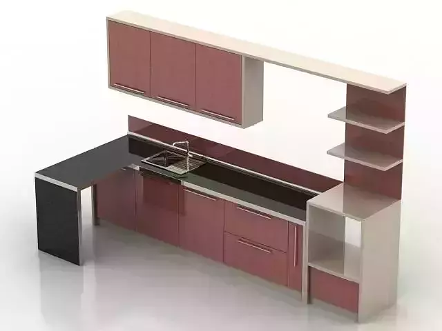 Modular Kitchen 3D model