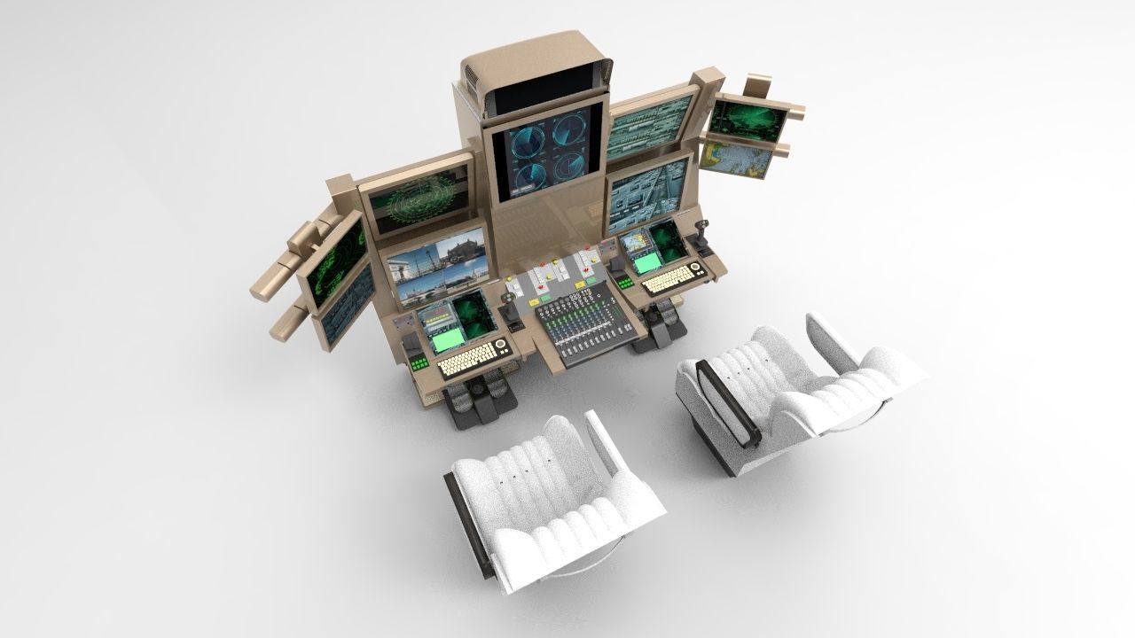 Drone Command Center 3D model_1