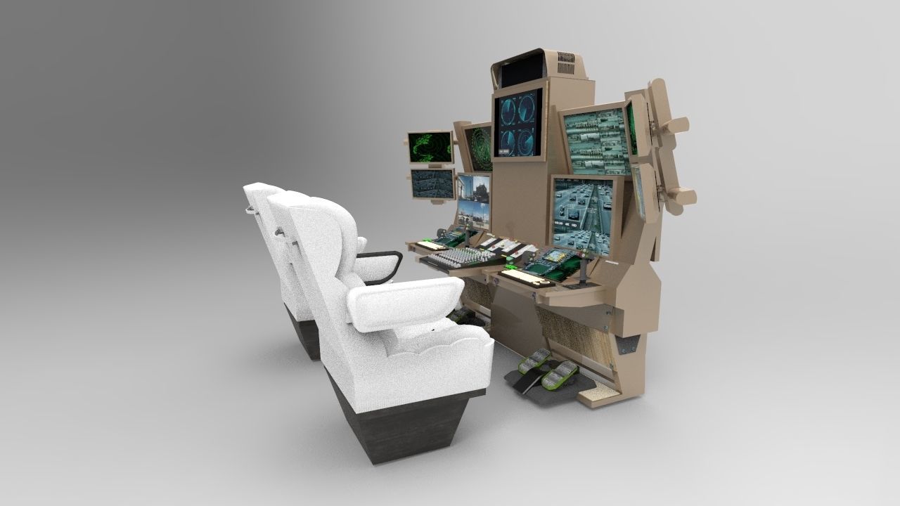 Drone Command Center 3D model_2