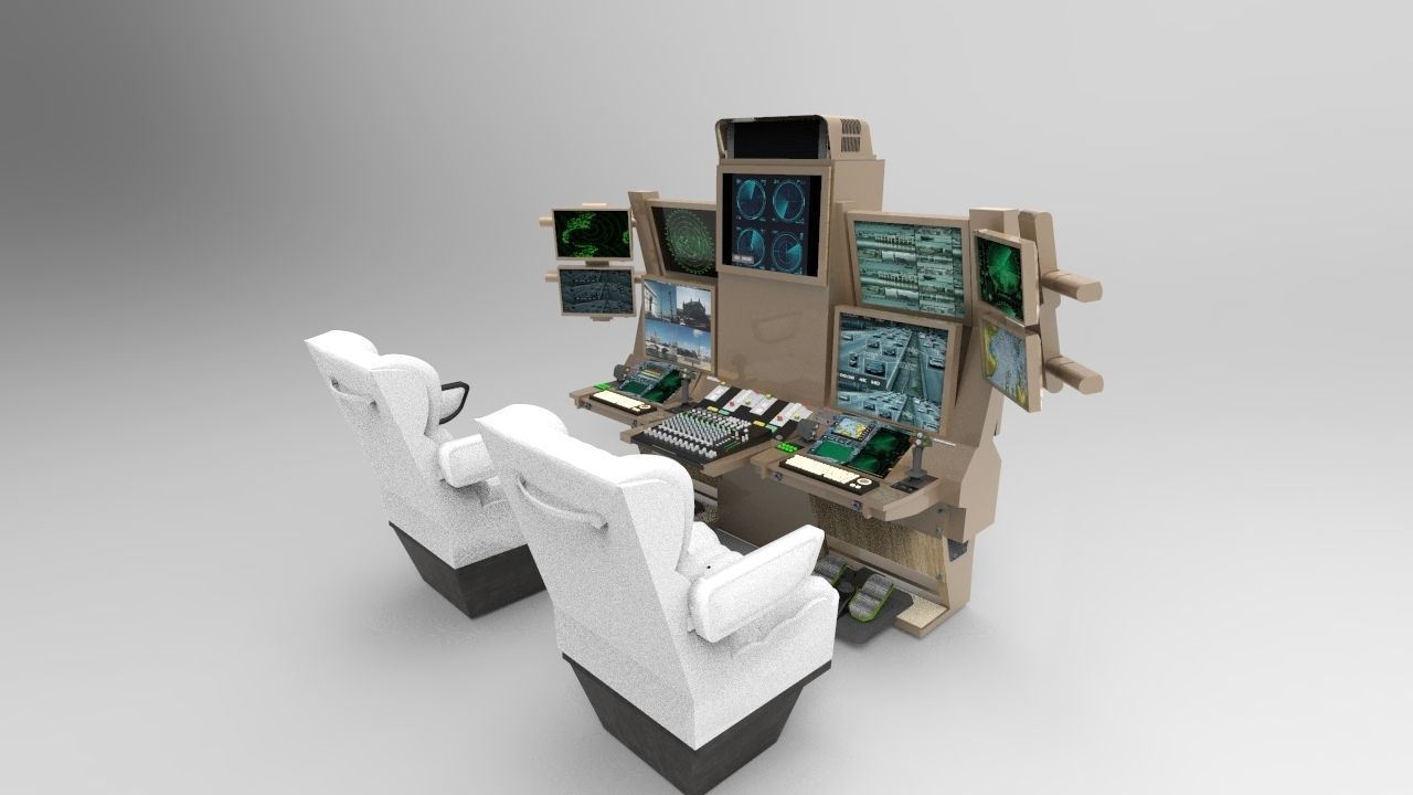 Drone Command Center 3D model_5
