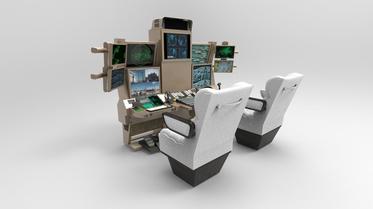 Drone Command Center 3D model_3