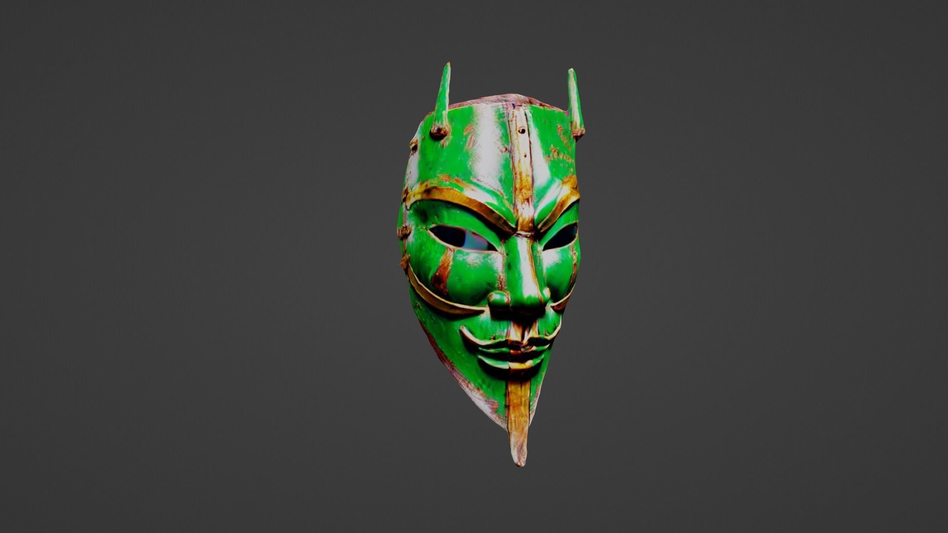 Halloween Mask Low-poly 3D model_3