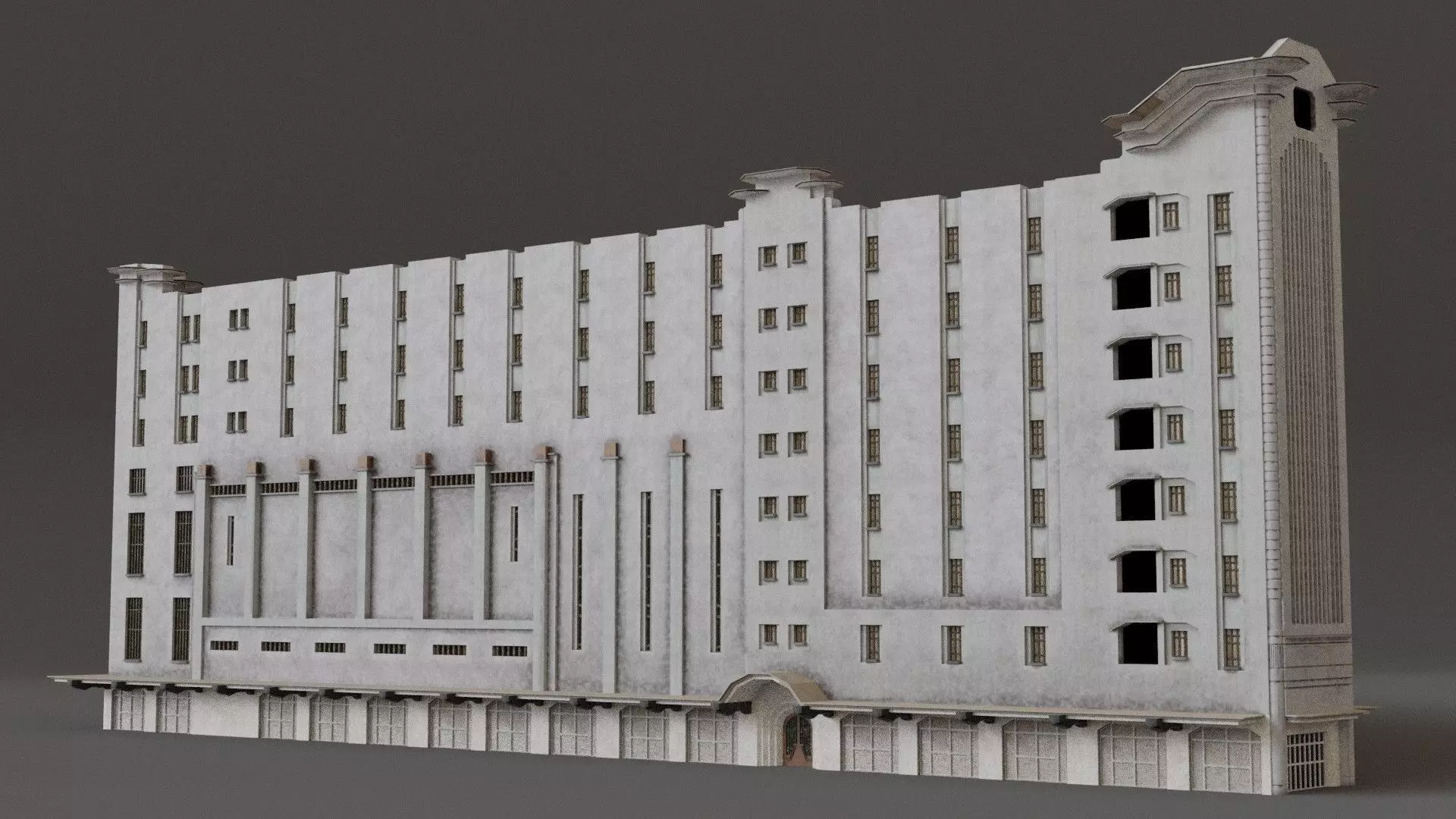 Edificio Ermita CDMX 3D model_0