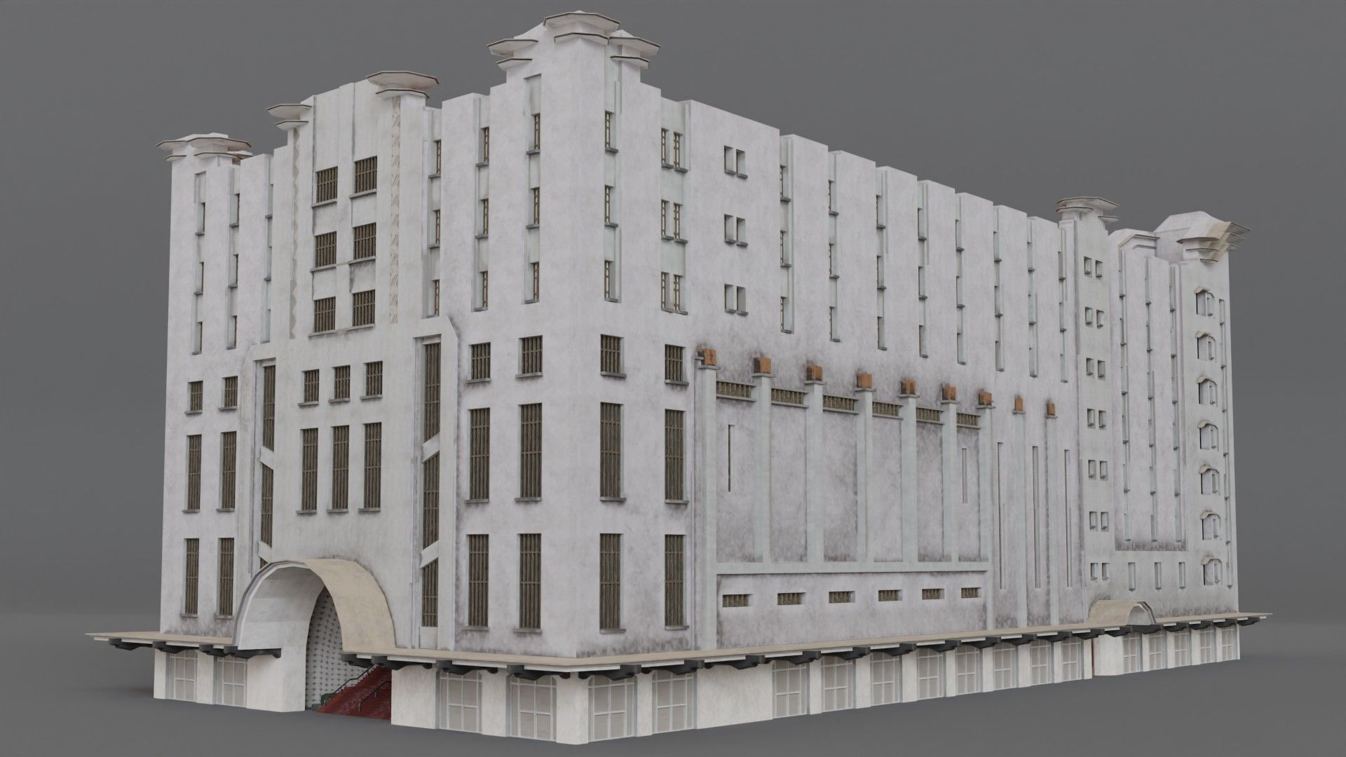 Edificio Ermita CDMX 3D model_1
