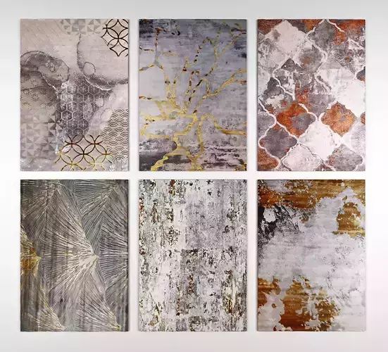 Combination Carpet Abstract Modern