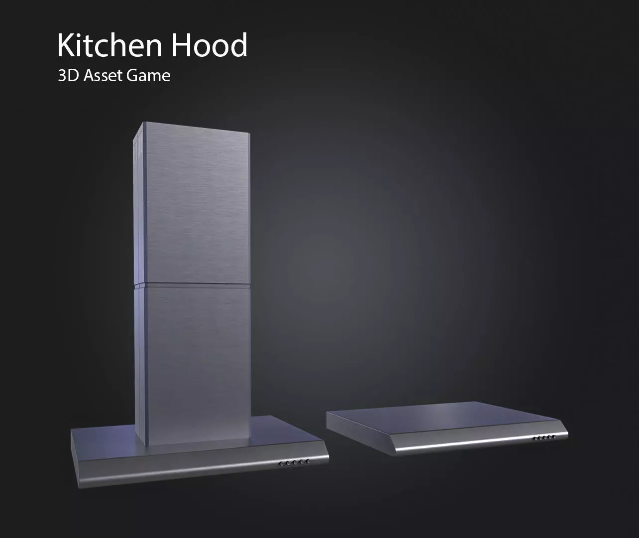 Kitchen Hood Low-poly 3D model