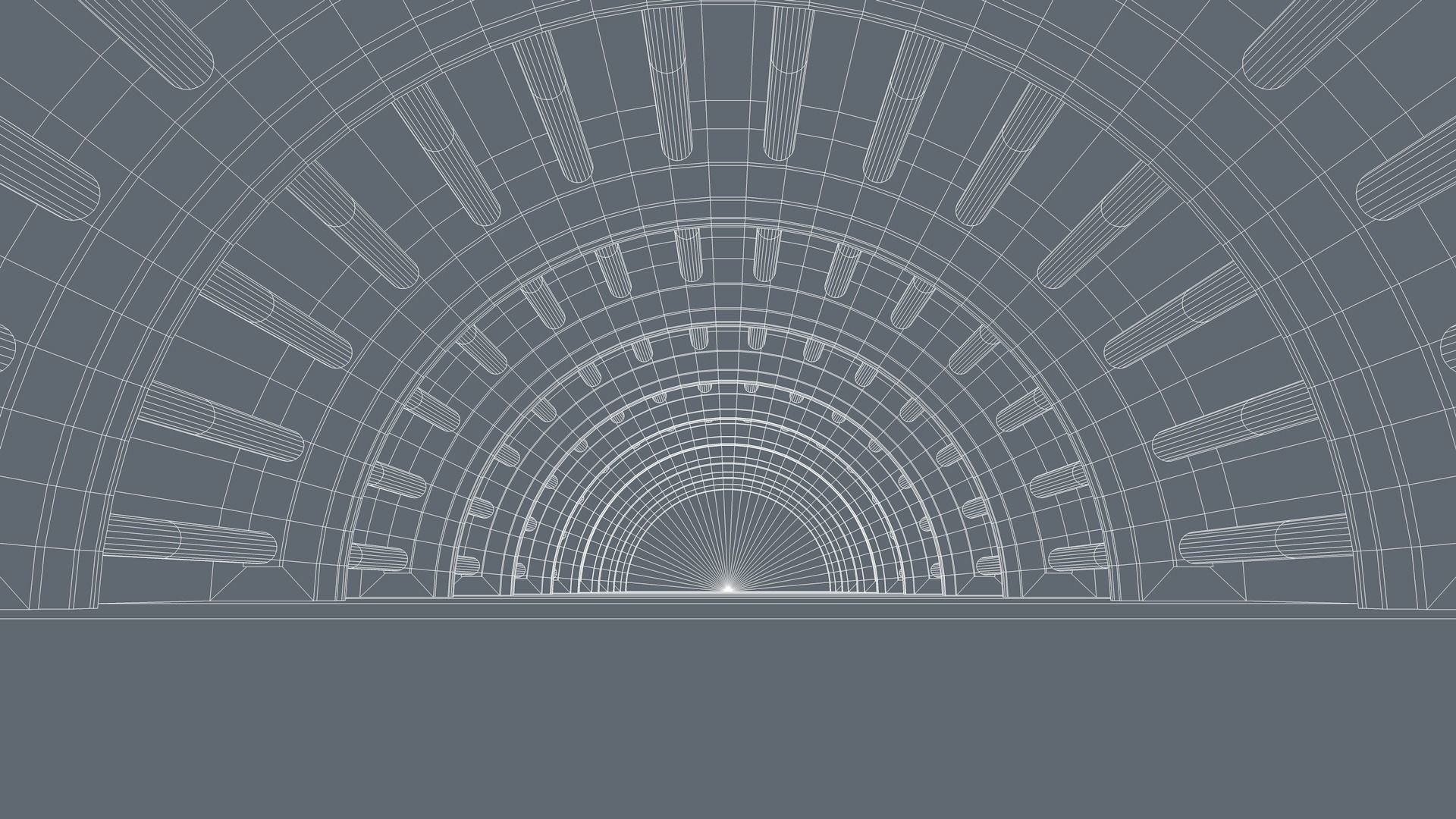Sci Fi Tunnel 3D model_6