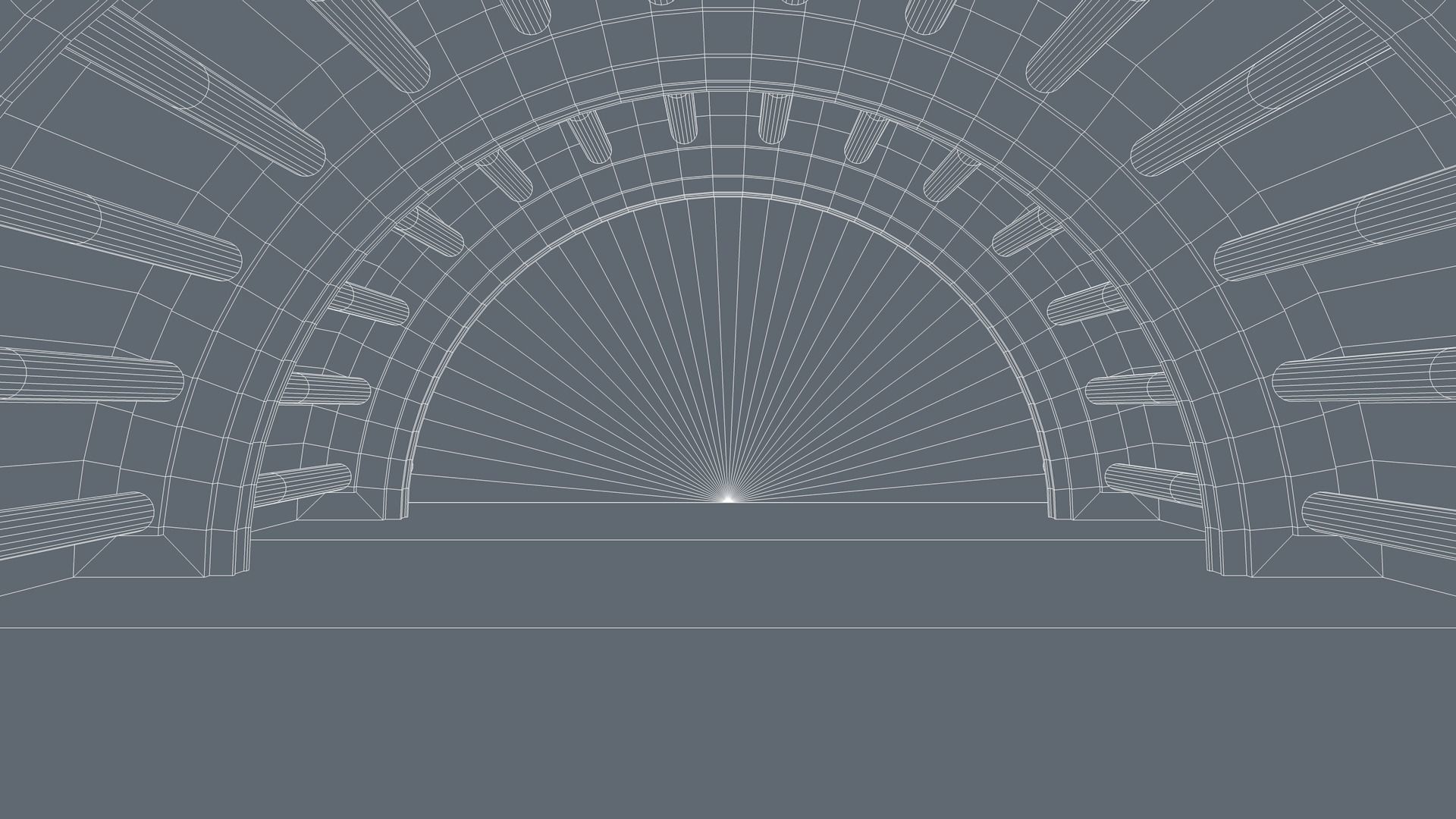 Sci Fi Tunnel 3D model_9