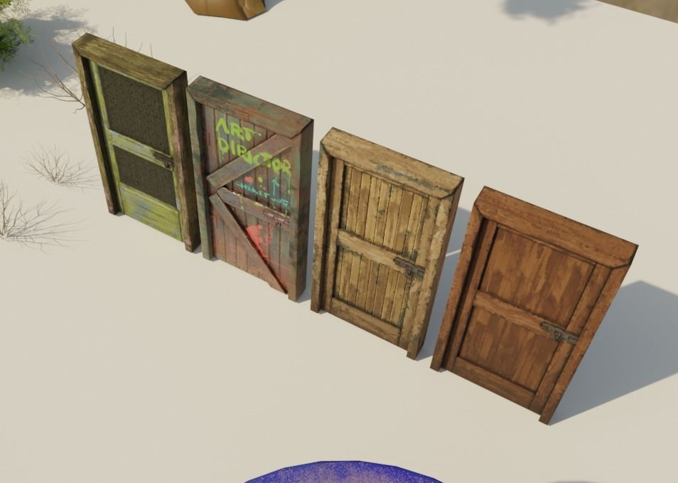 Stylized Favela Kit Low-poly 3D model_2