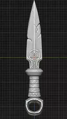 highly detailed dragger  3D model