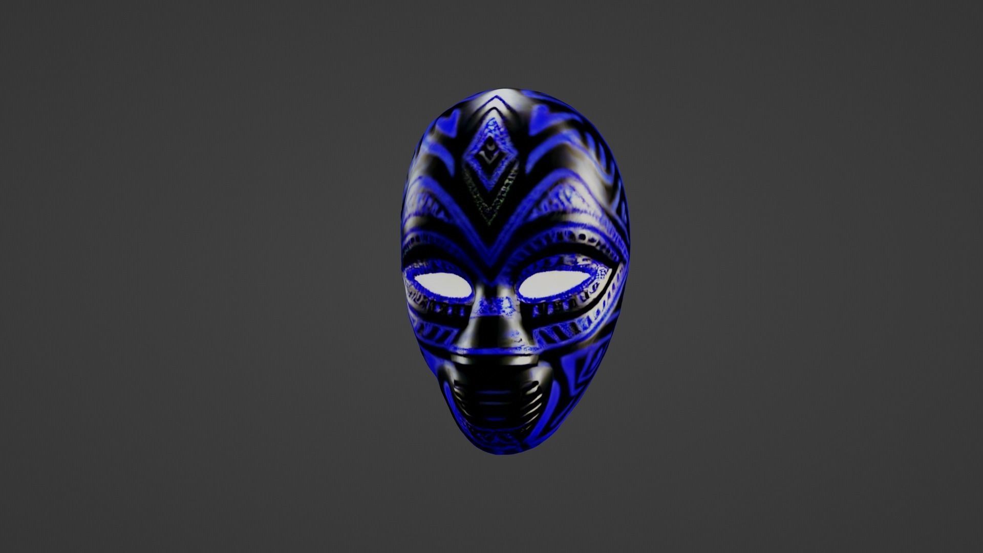 Cosplay Mask Low-poly 3D model_4