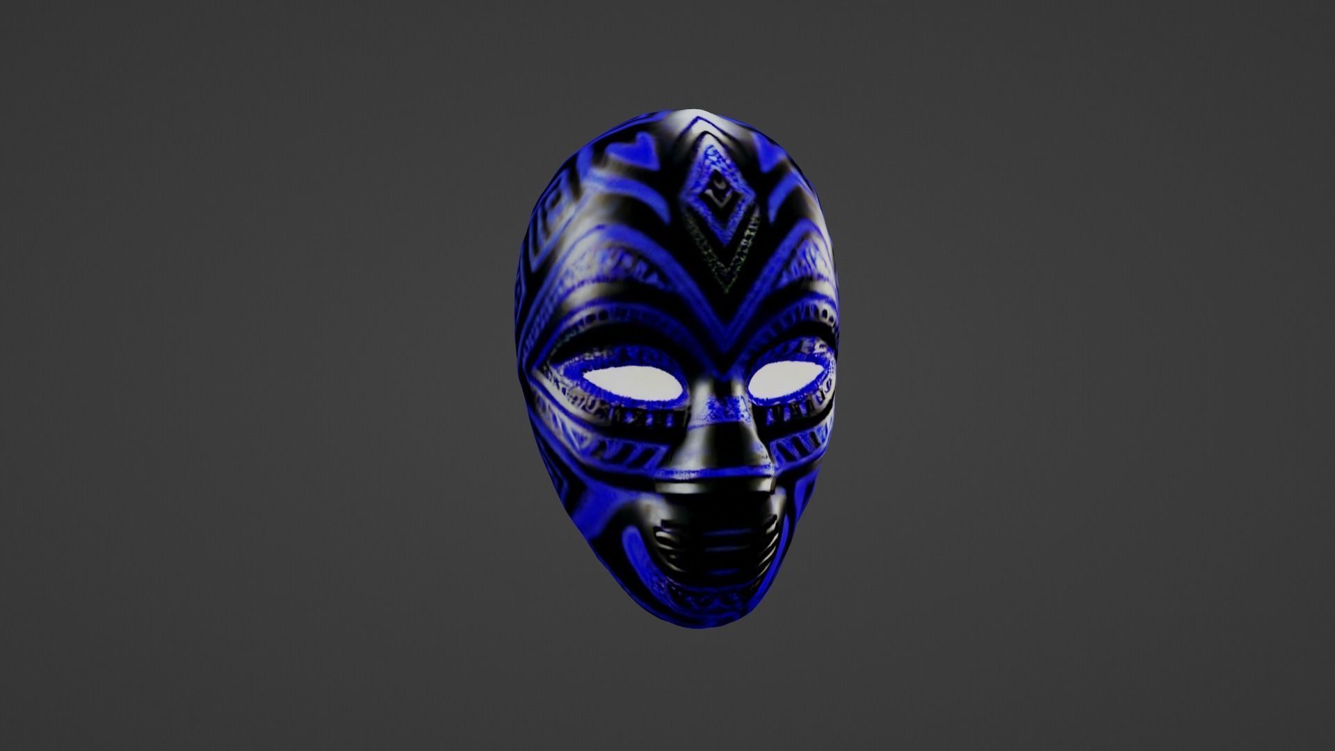 Cosplay Mask Low-poly 3D model_7