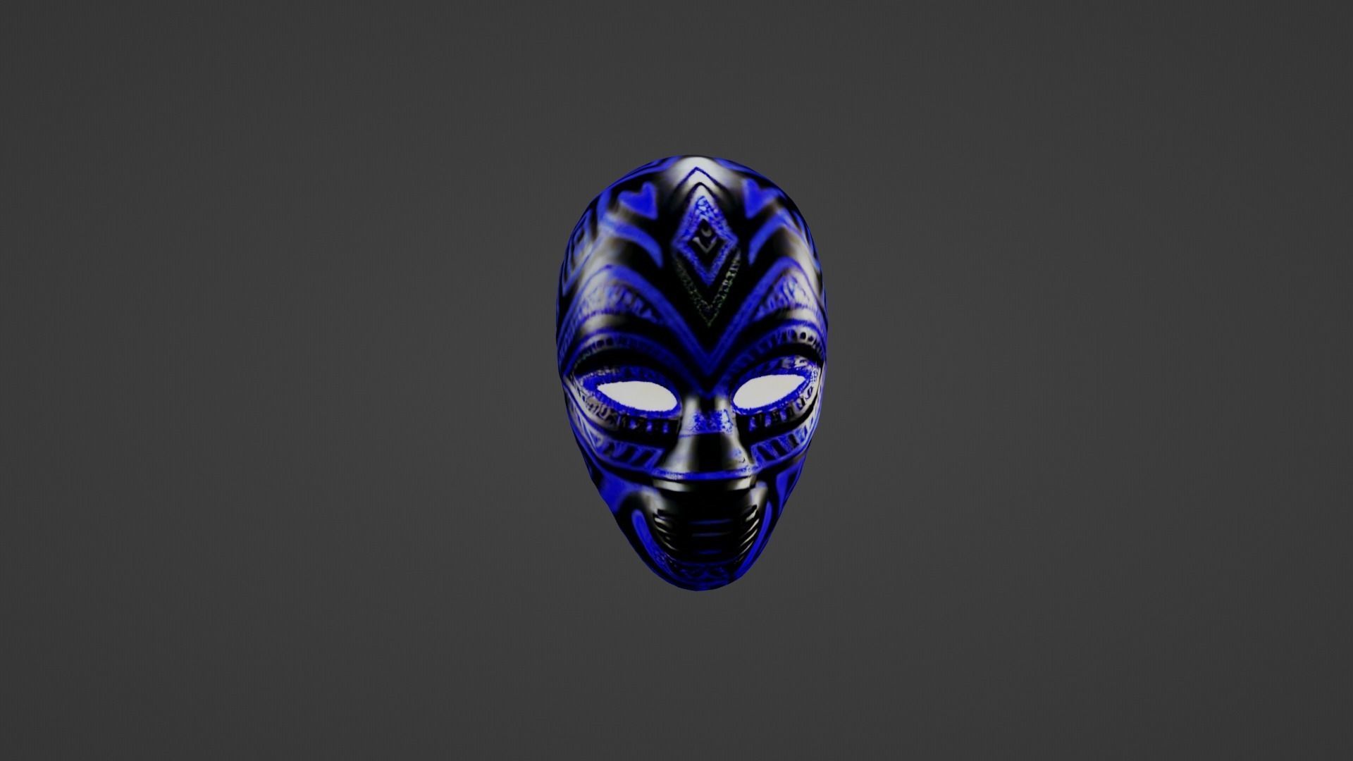 Cosplay Mask Low-poly 3D model_5