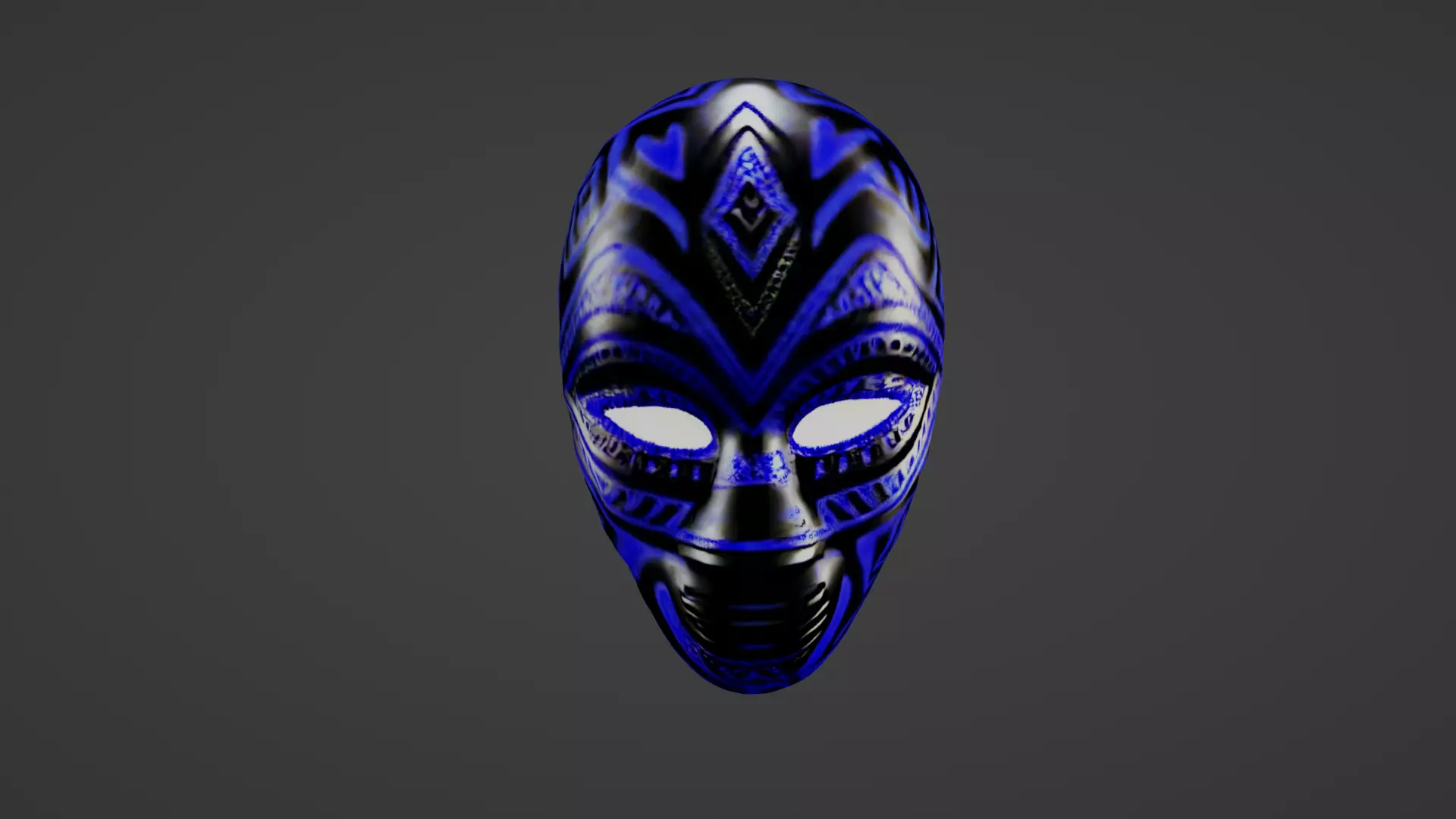 Cosplay Mask Low-poly 3D model_0
