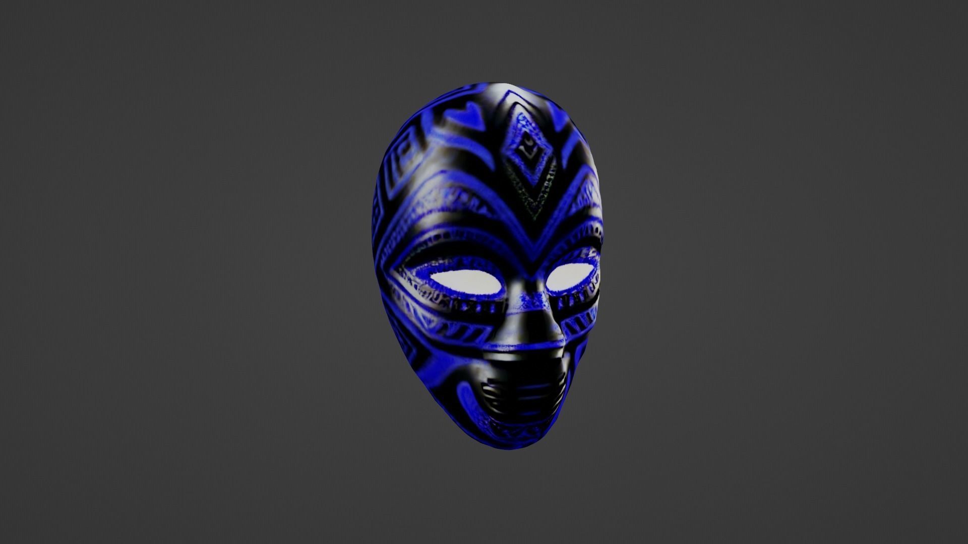 Cosplay Mask Low-poly 3D model_3