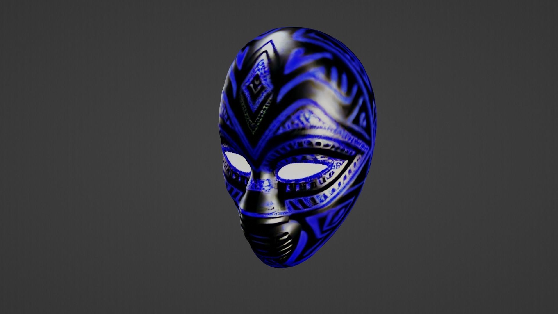 Cosplay Mask Low-poly 3D model_2