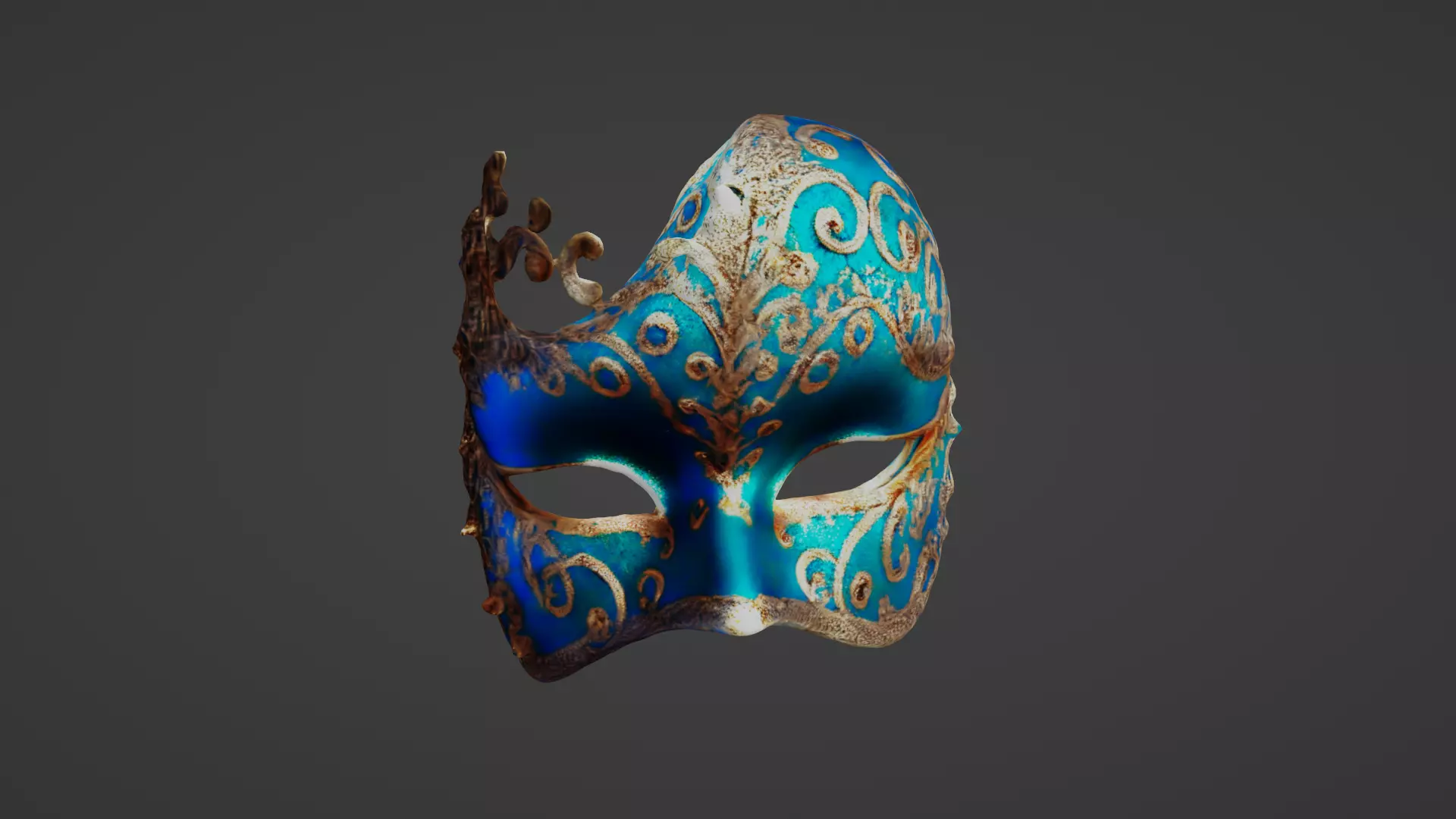 Cosplay Mask Low-poly 3D model_0